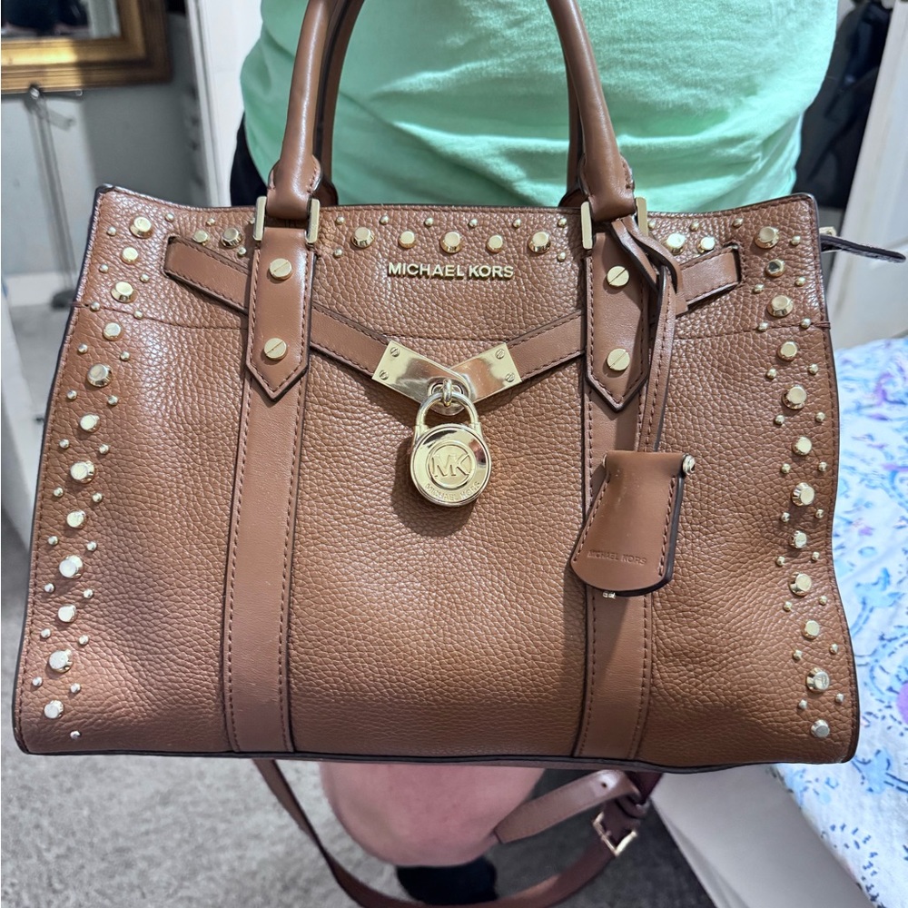 MK large bag leather & wallet
